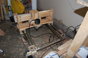 DIY CNC router as it stands